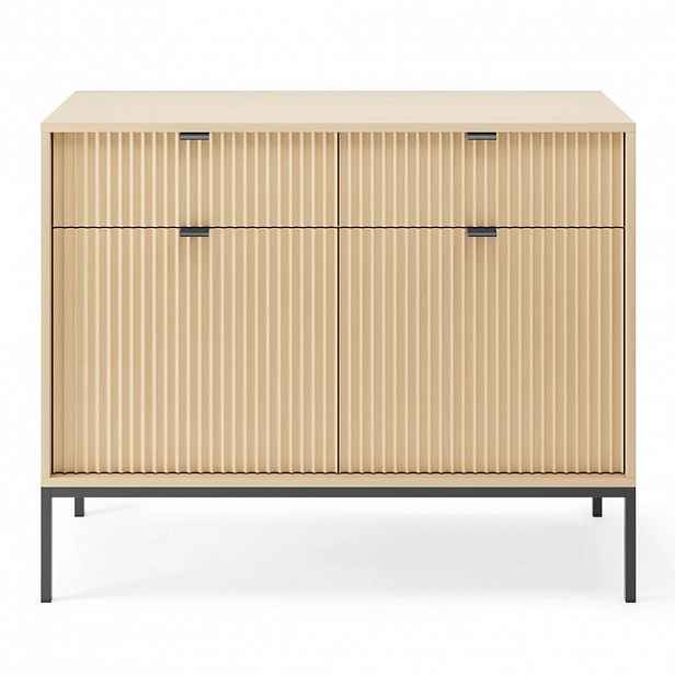 Selsey KOMODA Vellore Dekor dub Vicenza s černou podnoží 104 cm