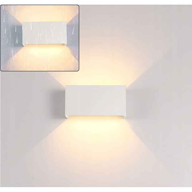 Nástěnná fasádní Led lampa Venkovní zahradní nástěnné svítidlo IP65 Nahoru Dolů 24W
