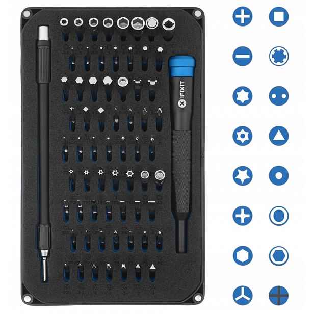 Org Sada Mako šroubovák 64 přesných bitů pro opravy (iFixit)
