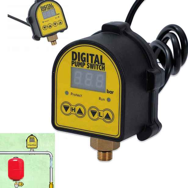 Spínač Elektronického Tlakového Spínače Pro Ovládání Čerpadla, Ochrana
