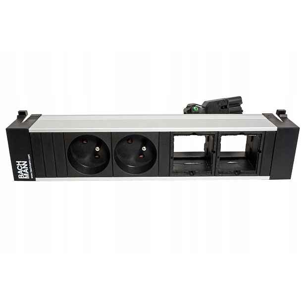Bachmann Power Frame, box pro 4 moduly, 2x zásuvka Cz, 2x volné (916.047)