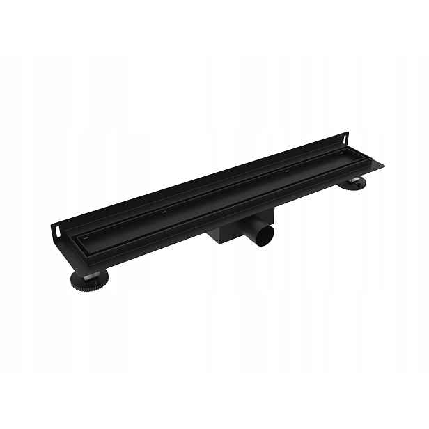Nástěnný Odtok Černý 80 cm Velký Sifon 2v1 Hluboký Osadník