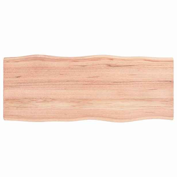 vidaXL Stolní deska světle hnědá 100x40x2 cm ošetřený dub živá hrana
