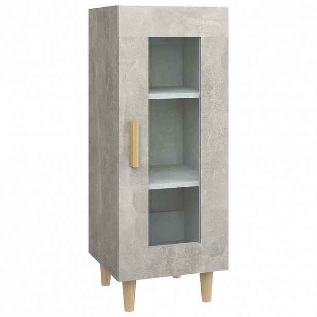 vidaXL Příborník betonově šedý 34,5 x 34 x 90 cm kompozitní dřevo