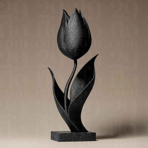 Květina Tulipán Dekorativní figurka 20 cm vysoká