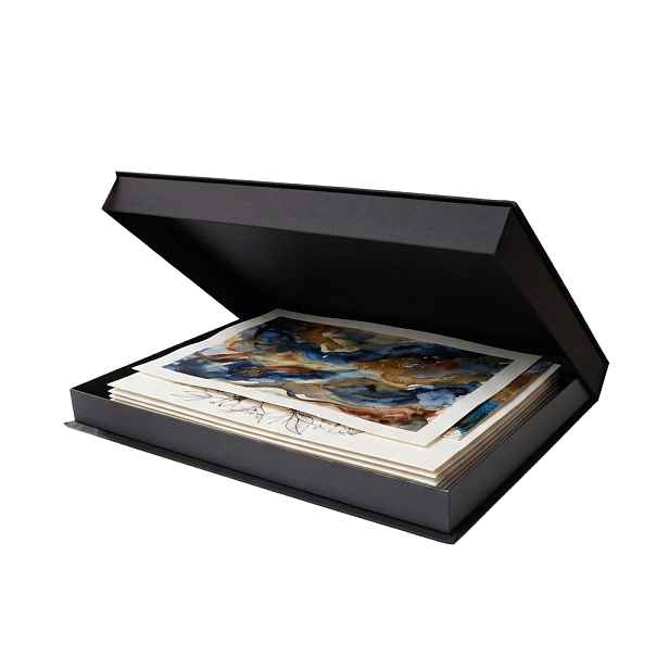 MAPAC Pevná archivační krabice na obrazy a dokumenty A2 – černá, 43 x 61 x 5 cm