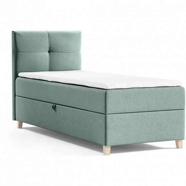 Beautysofa ČALOUNĚNÁ postel Helen Mini 93/206/106, zelená