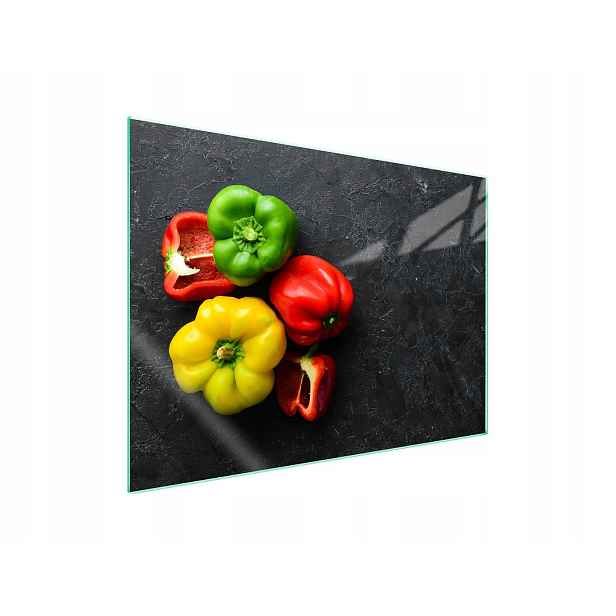 7v1 Skleněná ochranná deska na sporák 70x52 Paprika