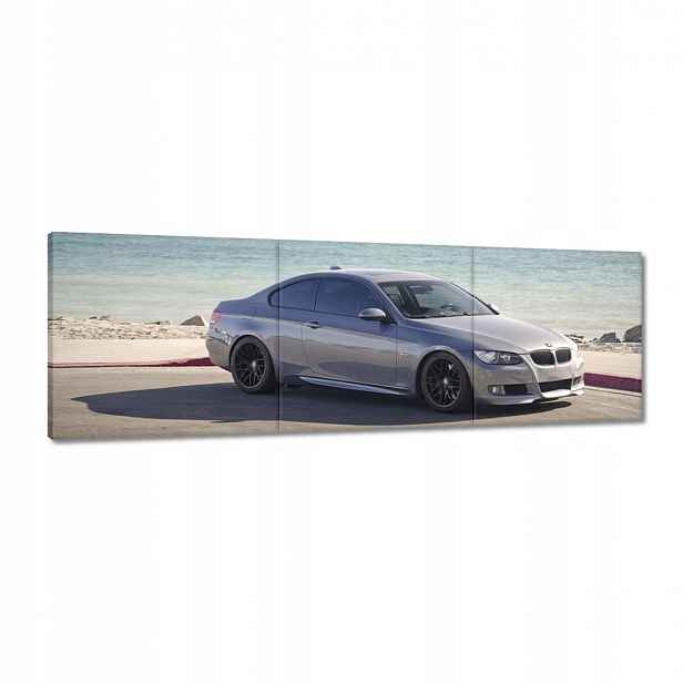 Obrazy 120x40 Bmw na pláži