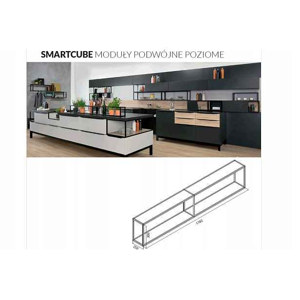 Schuco 28.955.04.KPL Regál SmartCube dvojitý horizontální/ 900/ inox