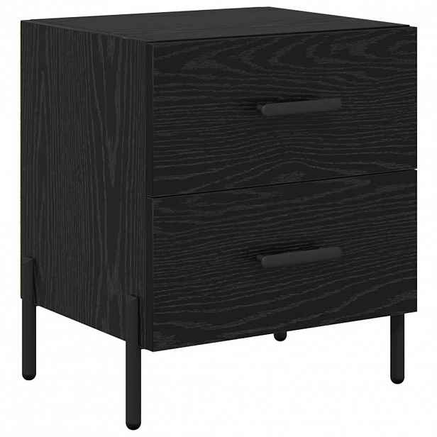 vidaXL Noční skříňka Černý dub 40 x 35 x 47,5 cm Kompozitní dřevo