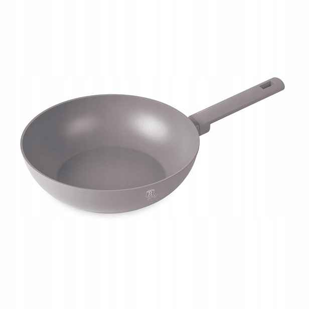 Hluboká pánev Wok s nepřilnavým povrchem BerlingerHaus Taupe ⌀ 28cm