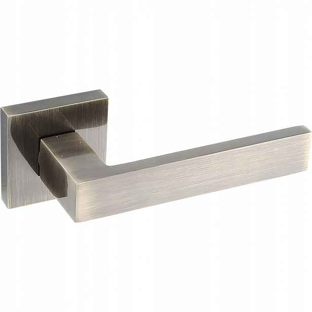 Klika Qubik Patina na rozetě, Klasická, Hliník, Model Kgq 400A