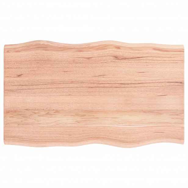 vidaXL Stolní deska světle hnědá 100x60x2 cm ošetřený dub živá hrana