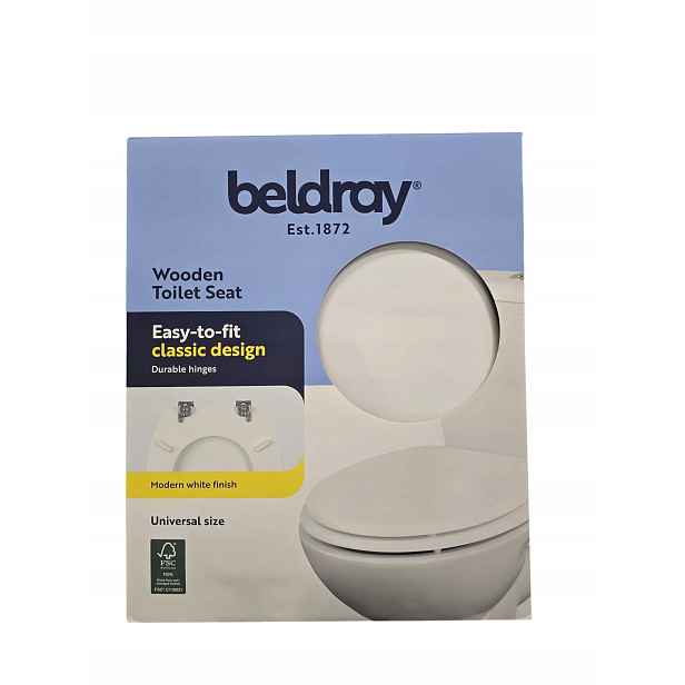 Wc sedátko dýha Mdf lesk Typ Standard Beldray barva Bílá