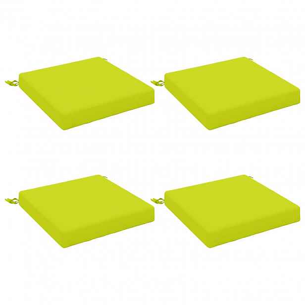 vidaXL Polstry ve 4 kusech SOEST 4 ks 100% polyester Jasně zelená