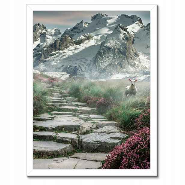 Plakáty v rámu 30x40 Horský pohled Krajina Mlha
