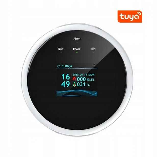 Detektor Plynu Detektor Výbušných Plynů Lpg Metan Tuya Smart Wifi