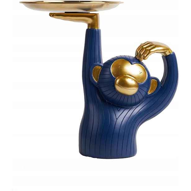 Patera Na Sušenky Řeřicha Opice 25 cm Dekorativní figurka z pryskyřice Umění