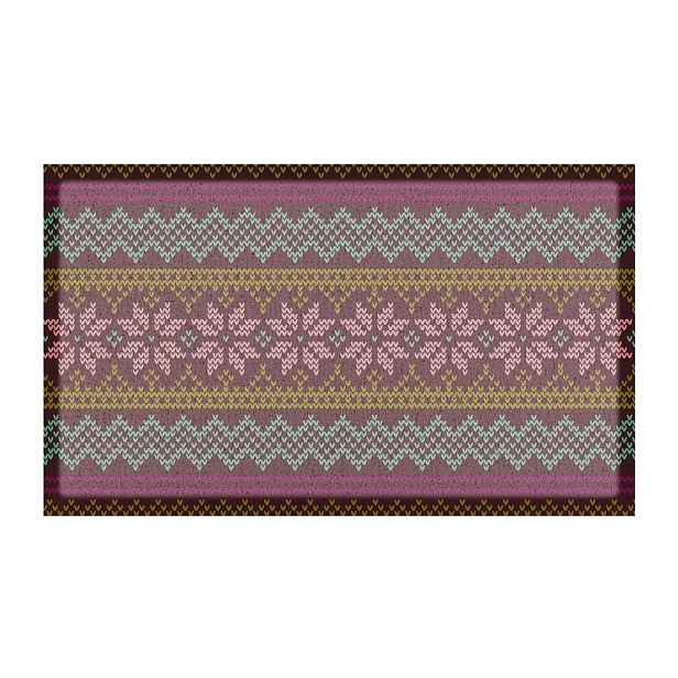 Rohožka z recyklovaného plastu 40x70 cm Fair Isle  – Artsy Doormats