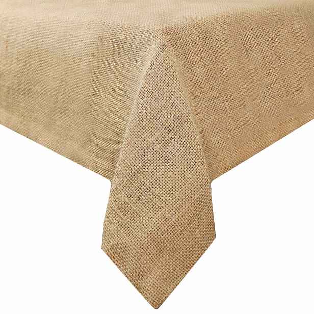 vidaXL Jutový ubrus Přírodní 140 x 200 cm 100% juta Tossa