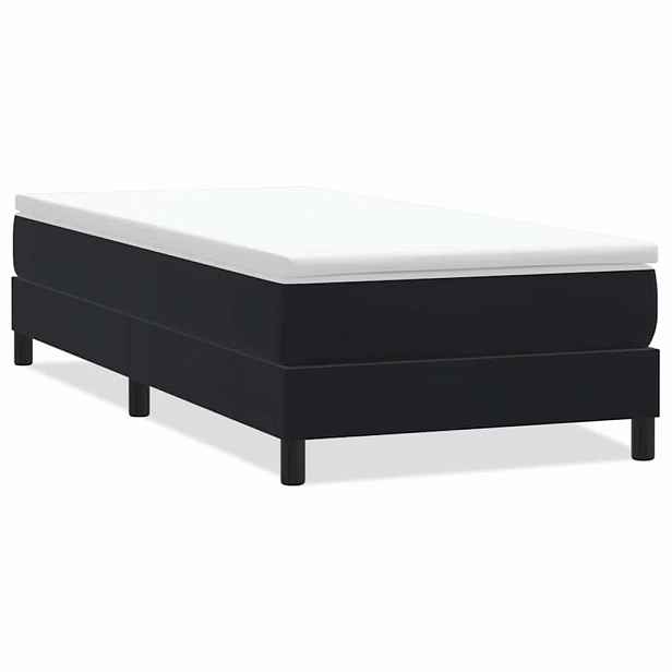 vidaXL Postel Box Spring bez matrace černá 90x210 cm samet