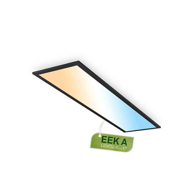 Briloner LED stropní panel, stmívatelný (černá EEK A)