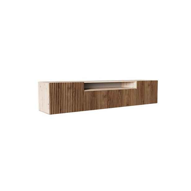 MASSENO ZÁVĚSNÝ TV STOLEK VAREN, 200/41/40 cm, dub Artisan /, dekor dub