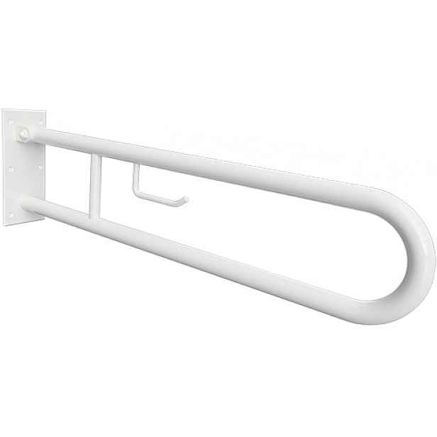 Úchyt sklopný ve tvaru U Bemeta Help s držákem TP 750 mm bez krytky bílá