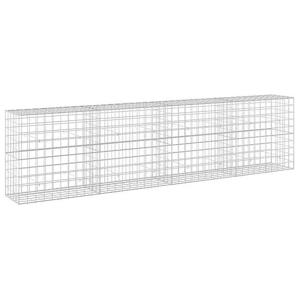 vidaXL Gabion s drátem 3,5 mm a síťkou 10x10 cm 400x50x100 cm