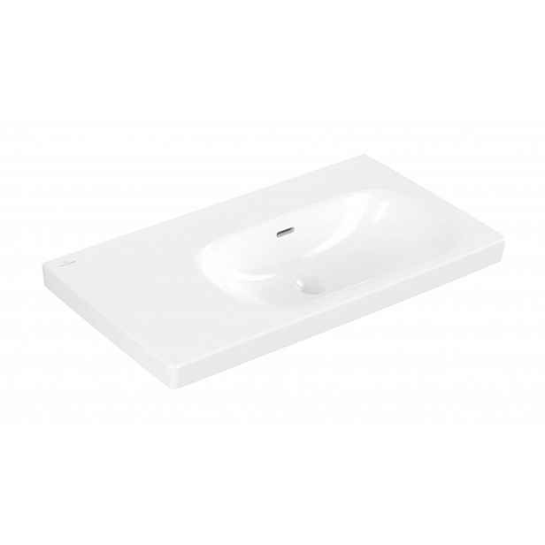 Villeroy & Boch Skyla - Umyvadlo 80x46 cm, s přepadem, bez otvoru pro baterii, alpská bílá 5A52R301