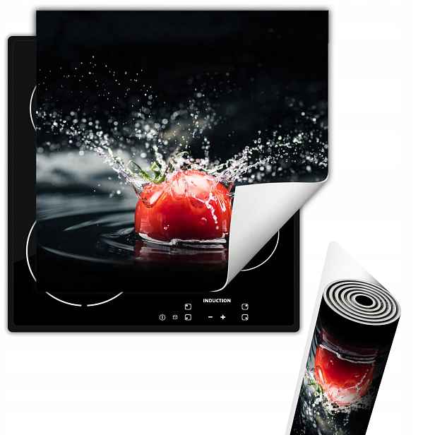 Vinylová Ochranná Podložka Na Indukční Desku 50x52 Černá rajče