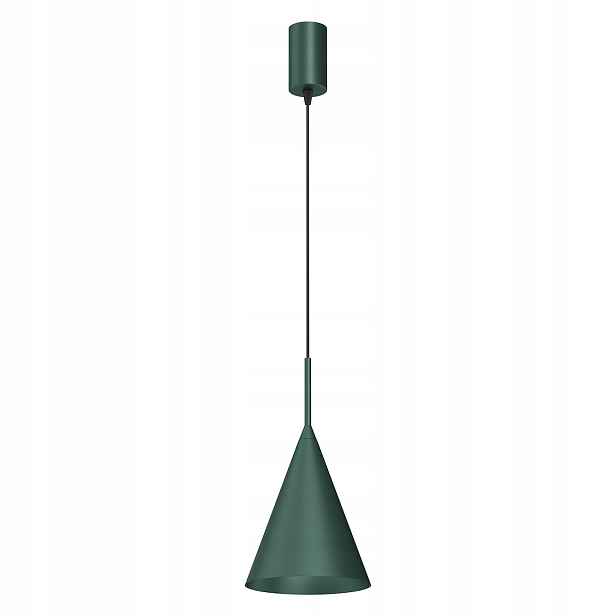 Závěsná lampa minimalistická zelená kužel gx53 9w Milagro