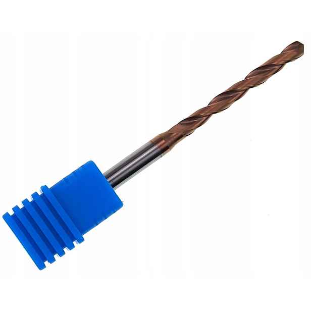 Vrták s povrchovou úpravou Vhm 3,2 x 28 x 66 mm 5D 55HRC TiSiN
