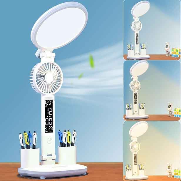 Led Lampa Pro Děti, Ventilátor, Časovač, Stmívání