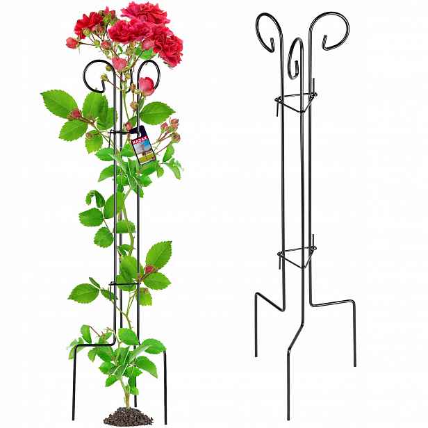 Podpěra Pro Rostliny Květin Růží Kovová Objímka Na Květiny Opěrka 90cm Silná