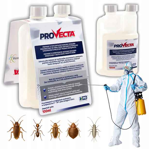 Postřikový Přípravek Proti Štěnicím, Komárům, Muchám, Hmyzu, Molům, Mravencům, Pavoukům, Provecta