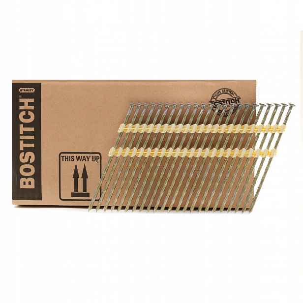 Stavební hřebíky spojené plastem Kb 21° 3.8/130 mm Bostitch 1288ks
