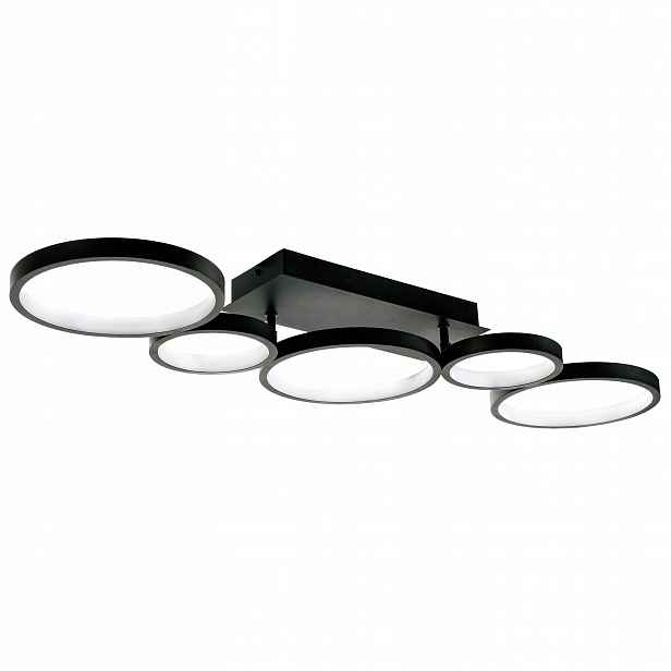 stropní svítidlo Led Stropní Svítidlo Černé Kruhy Do Obývacího Pokoje Ložnice Toolight