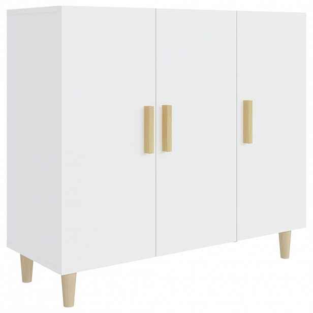 vidaXL Příborník bílý 90 x 34 x 80 cm kompozitní dřevo