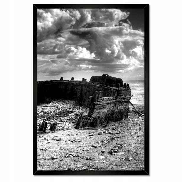 Plakáty v rámu 40x60 Černobílá fotografie lodí