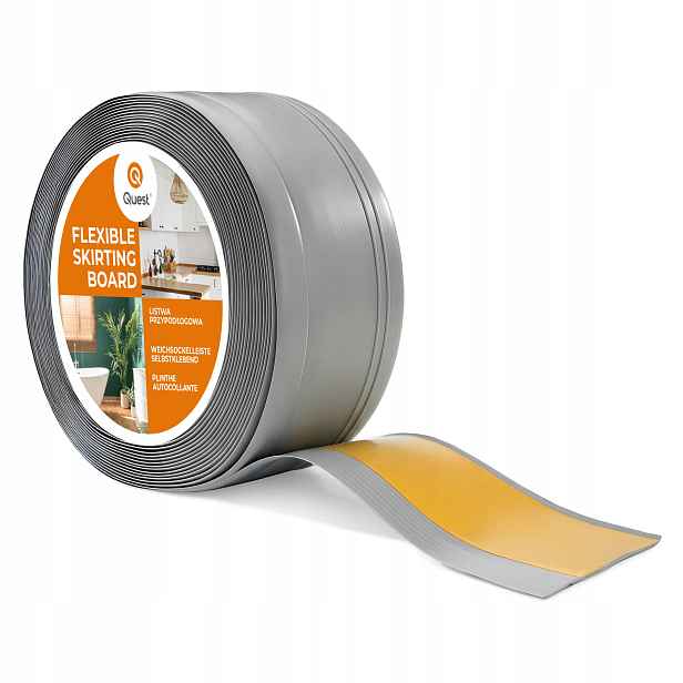 Podlahová samolepicí Pvc lišta Dekor 70x20 mm, šedá 20 m