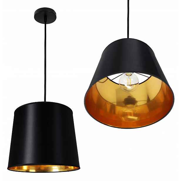 Závěsná Led stropní lampa lustr černá