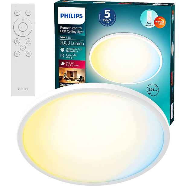 Stropní Svítidlo Led Stropní Svítidlo Stmívatelná 16W Cct WarmGlow 29 Cm Valen Philips