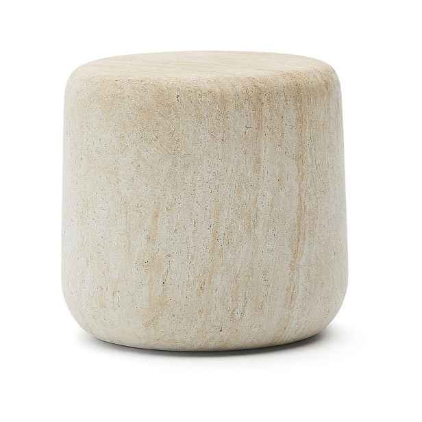 Betonový kulatý zahradní stolek ø 60 cm Drasi – Kave Home