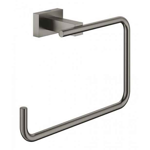 Držák ručníků Grohe ESSENTIALS Cube kartáčovaný Hard Graphite 40510AL1