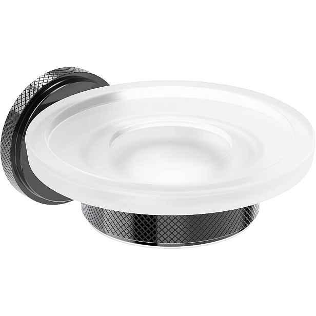 Mexen Gravo nástěnná mýdlenka, černý chrom – 70A93055-73