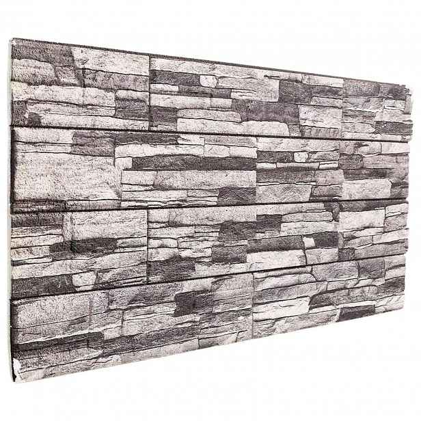 vidaXL Nástěnné panely 10 ks 100 x 50 cm Tmavě šedá a světle šedá
