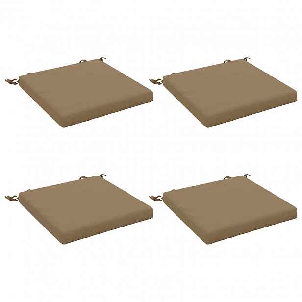 vidaXL Polstry ve 4 kusech SOEST 4 ks 100% polyester Taupe
