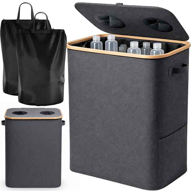 Koš Taška Na Recyklaci Odpadu Plastová Pet Láhev Skládací Nádoba 140 L